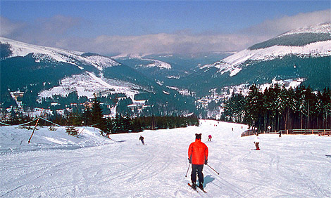 Krkonoše lyžování