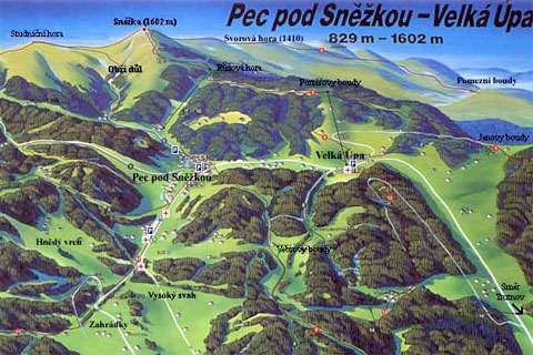 Pec pod Sněžkou: okolí